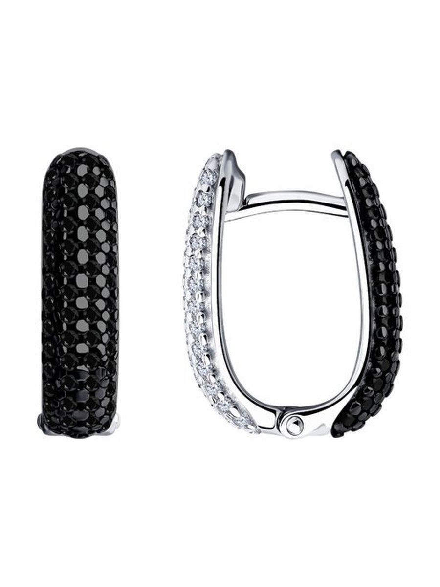 

Серьги из серебра TEO MAORI 894023872, фианит, 894023872