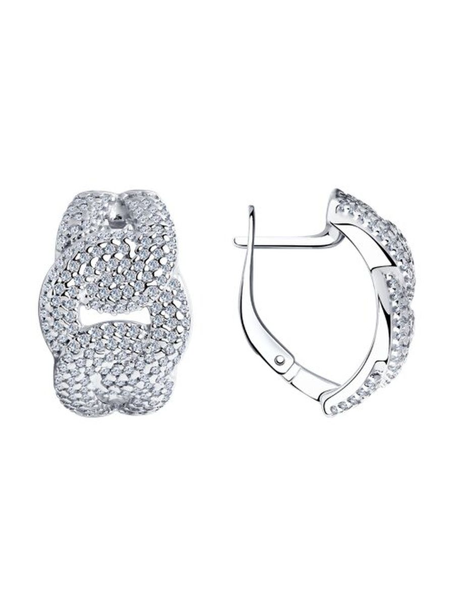 

Серьги из серебра TEO MAORI 894025298, фианит, 894025298
