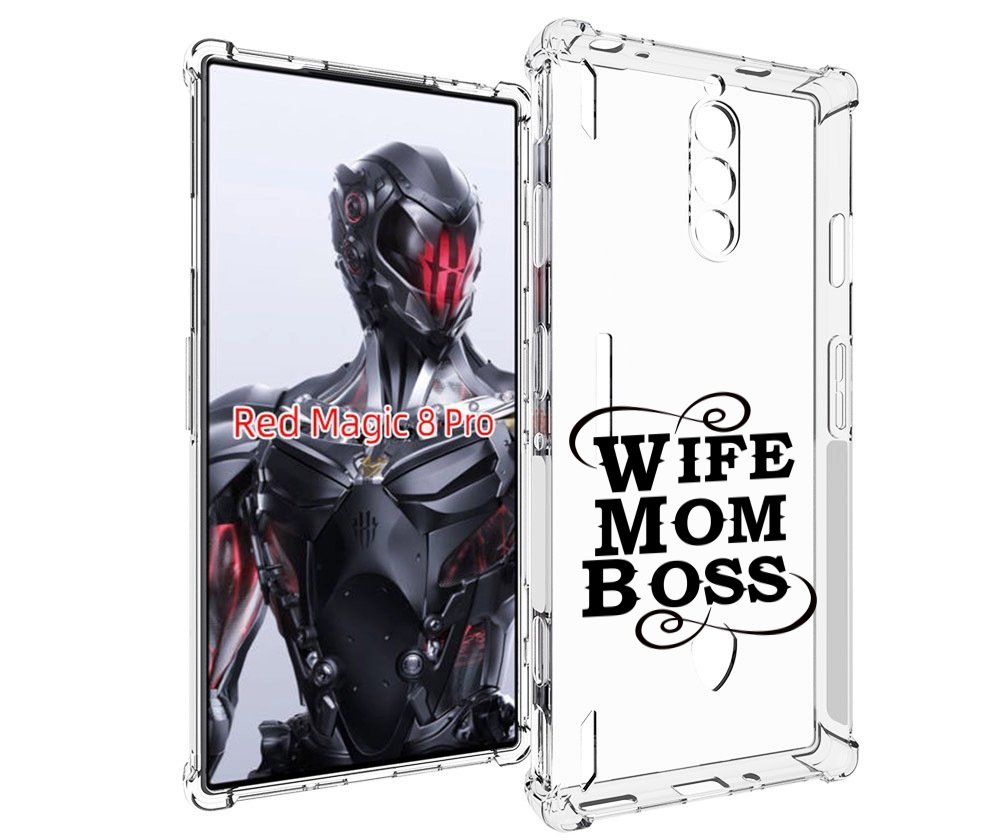Чехол MyPads жена-мама-босс для ZTE Nubia Red Magic 8 Pro / Red Magic 8 Pro Plus
