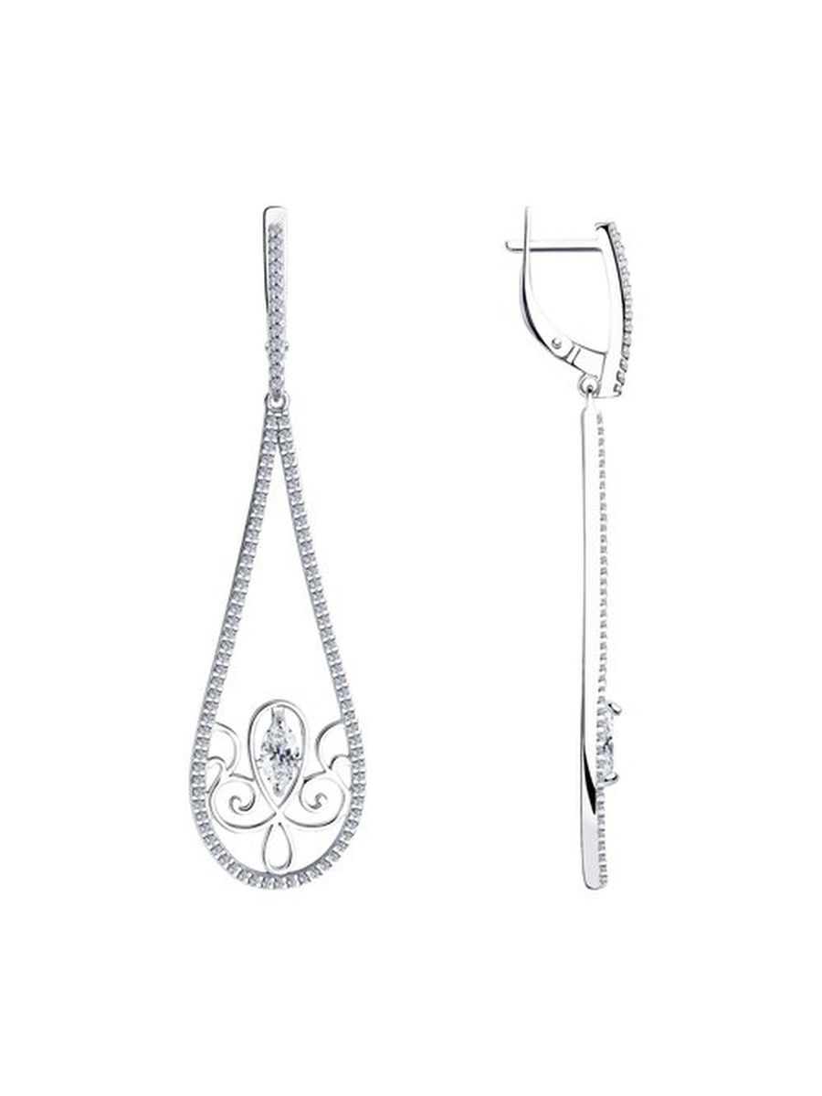 

Серьги из серебра TEO MAORI 894023620, фианит, 894023620