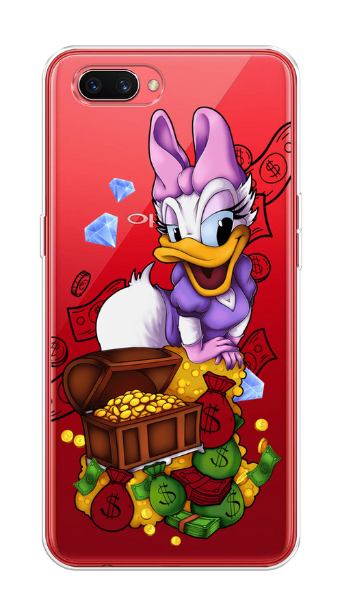 

Чехол на Oppo A3s "Rich Daisy Duck", Коричневый;белый;фиолетовый, 250650-6