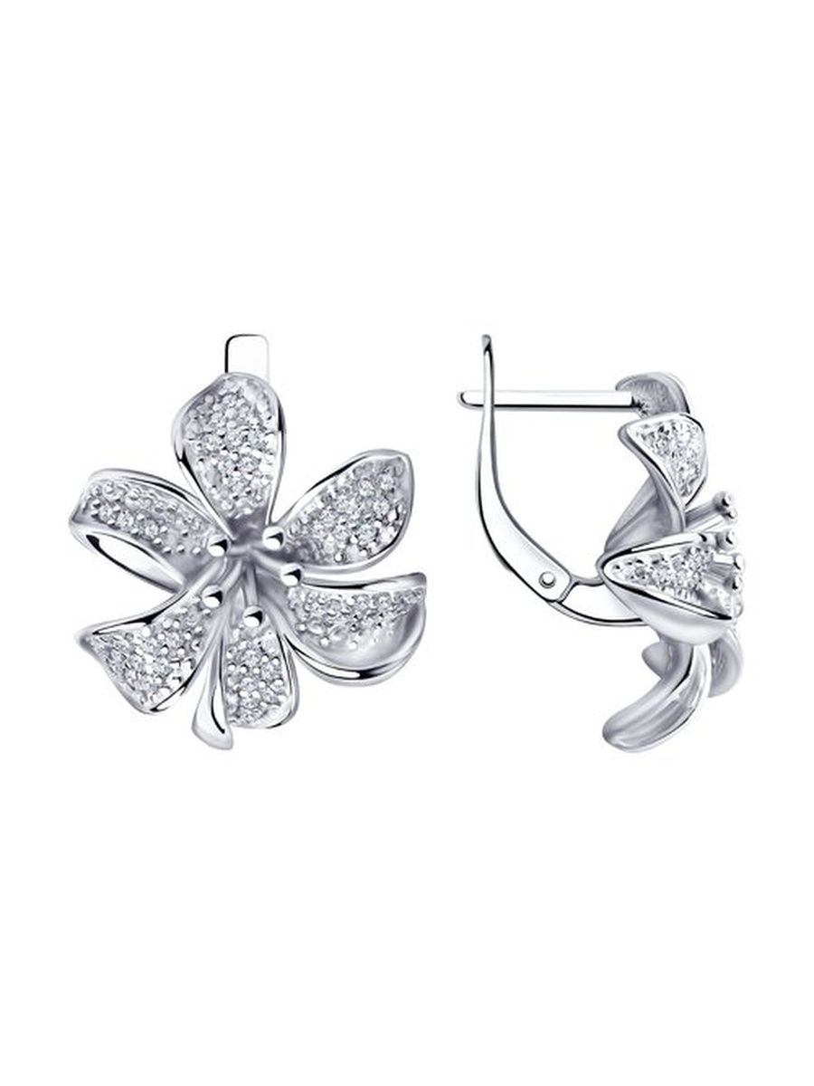 

Серьги из серебра TEO MAORI 894020903, фианит, 894020903