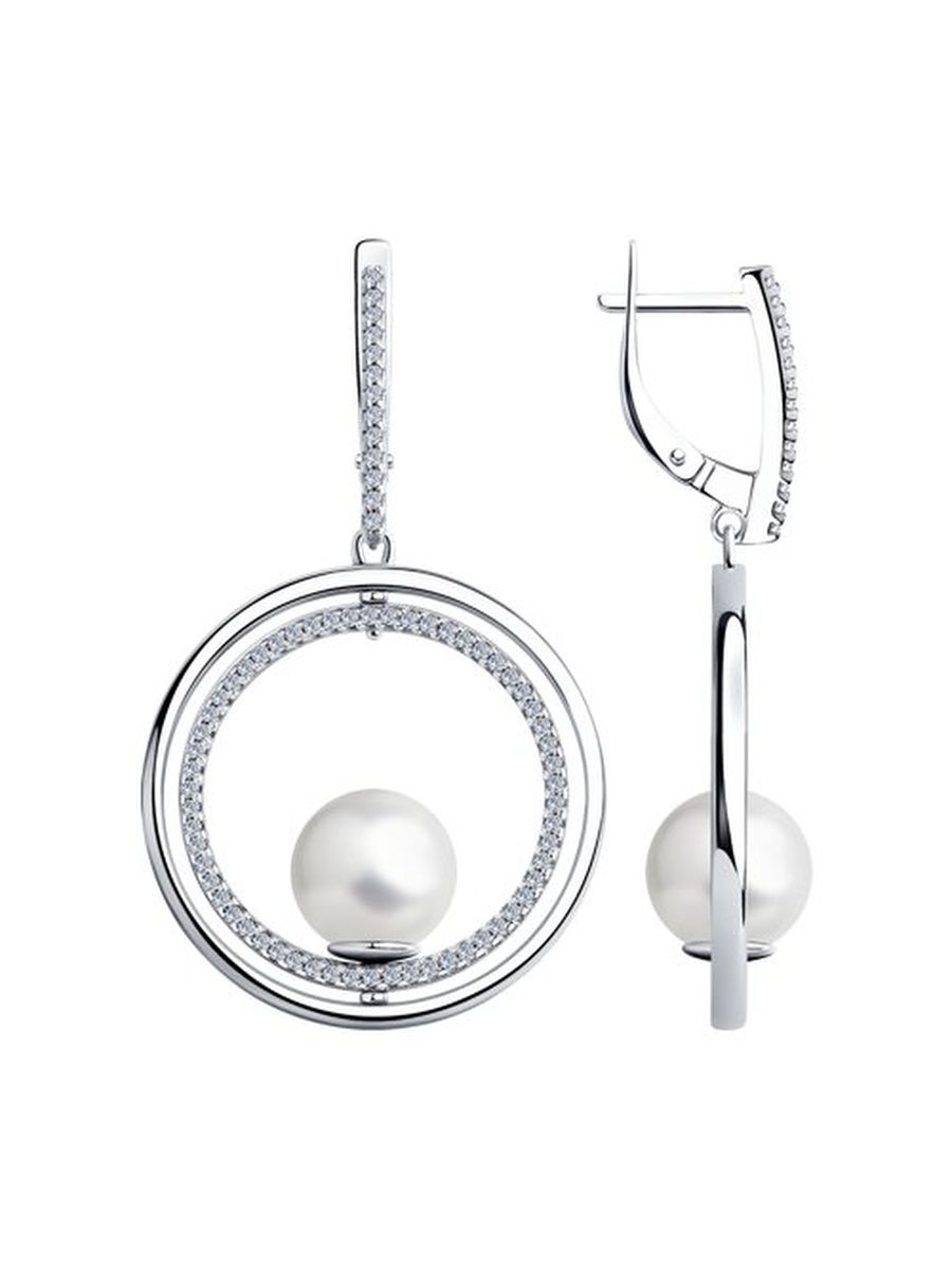 

Серьги из серебра TEO MAORI 894023606, жемчуг культивированный, 894023606