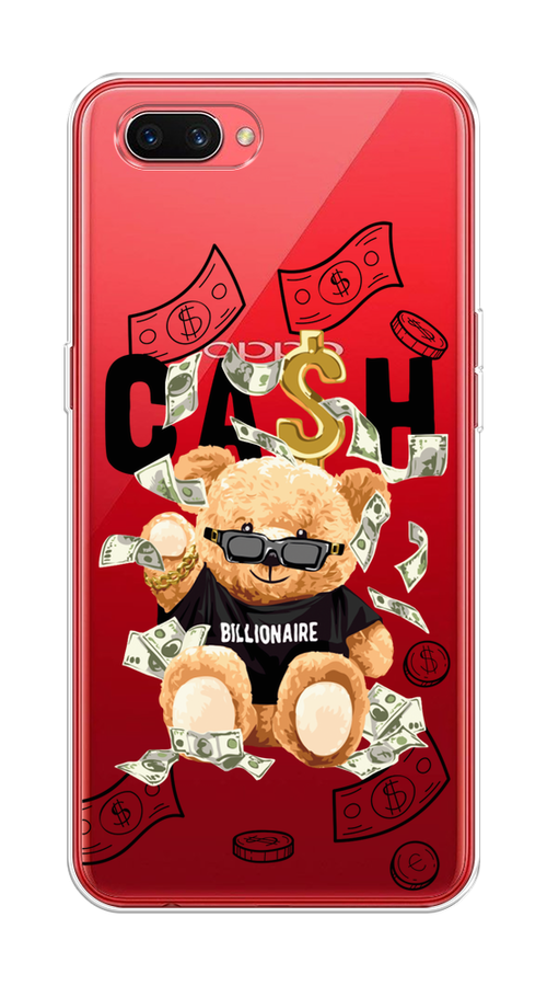 

Чехол на Oppo A3s "Big cash", Черный;серый;бежевый, 250650-6