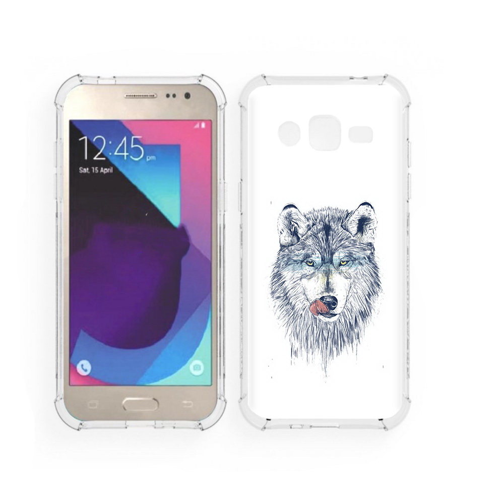 

Чехол MyPads Tocco для Samsung Galaxy J2 голодгый волк (PT226924.572.292), Прозрачный, Tocco