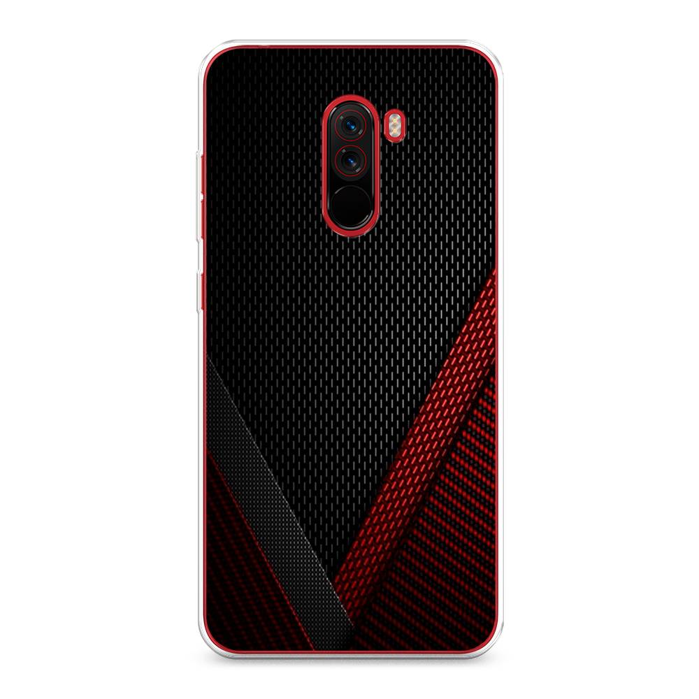 

Чехол Awog на Xiaomi Pocophone F1 "Красный карбон", Разноцветный, 34450-3