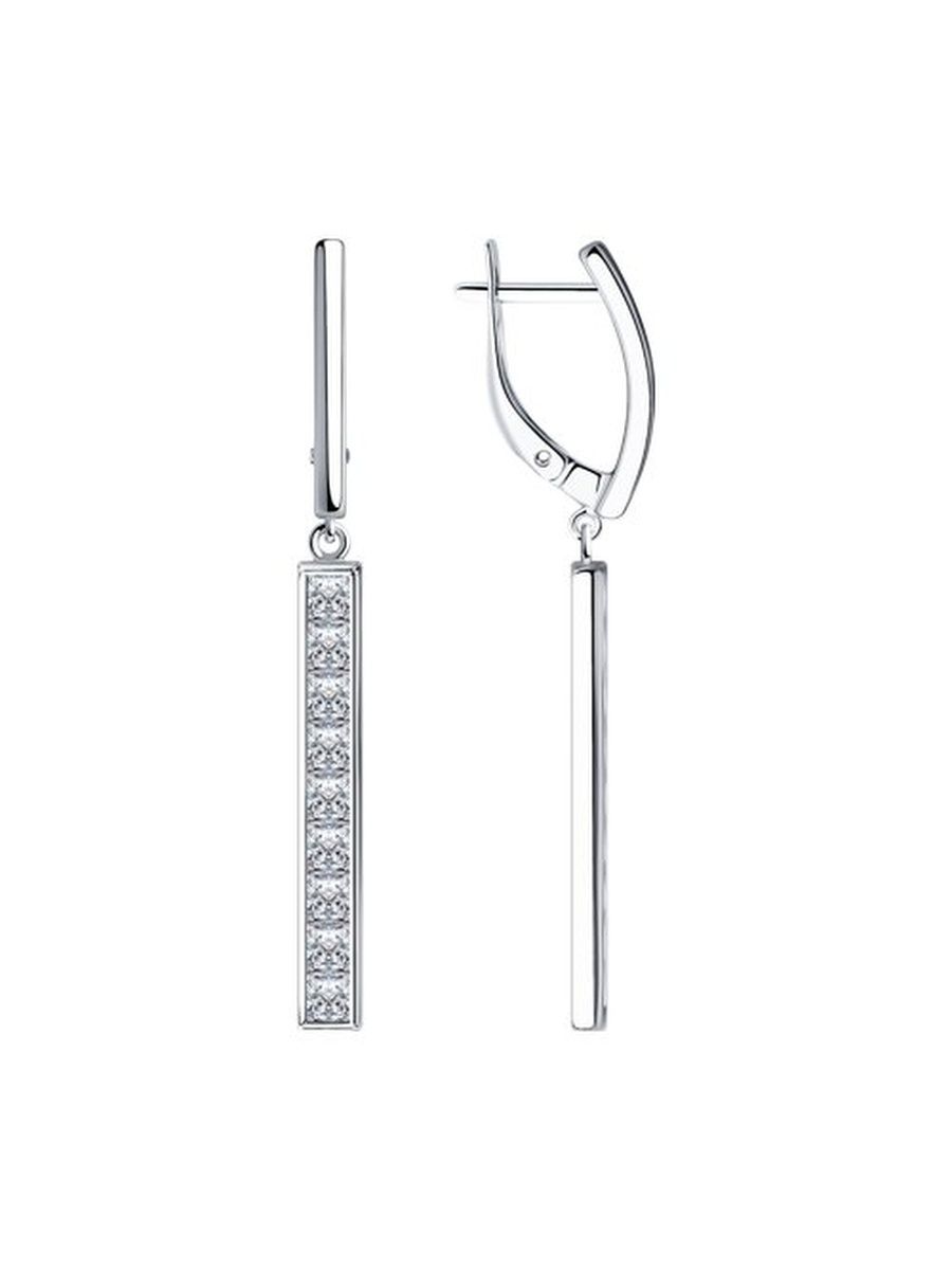 

Серьги из серебра TEO MAORI 894023928, фианит, 894023928