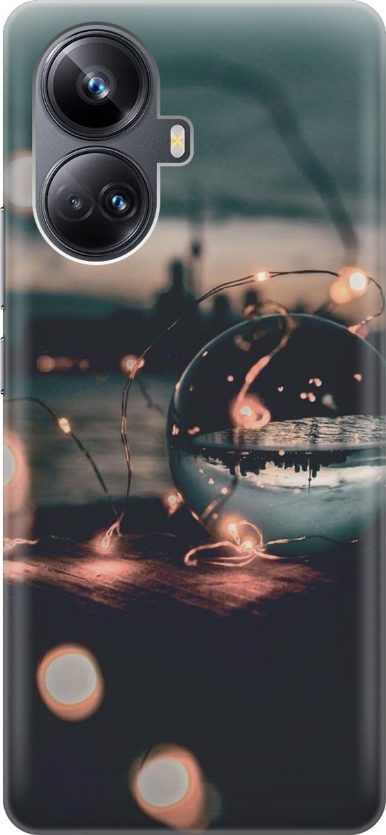 

Силиконовый чехол на Realme 10 Pro+ с принтом "Вечер, отдых", Бежевый;черный, 158634