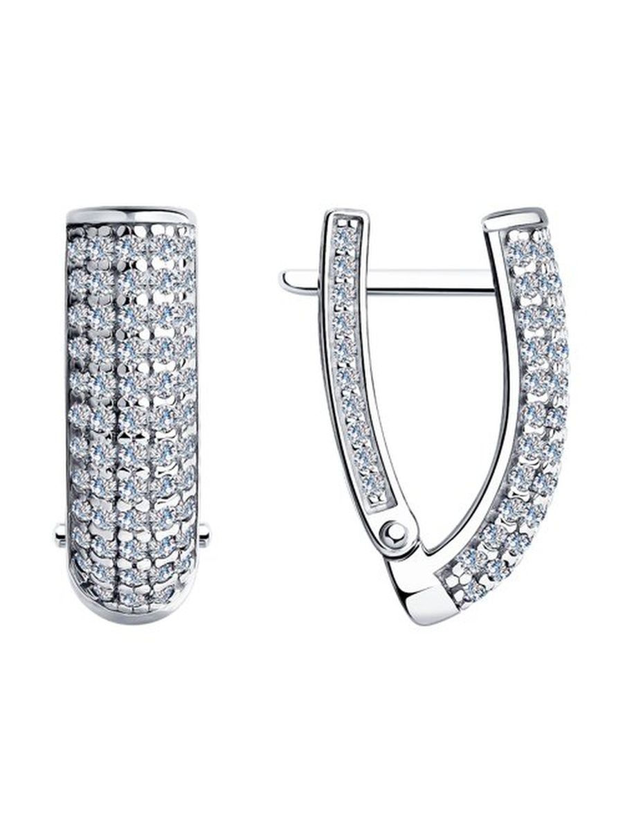 

Серьги из серебра TEO MAORI 894023939, фианит, 894023939
