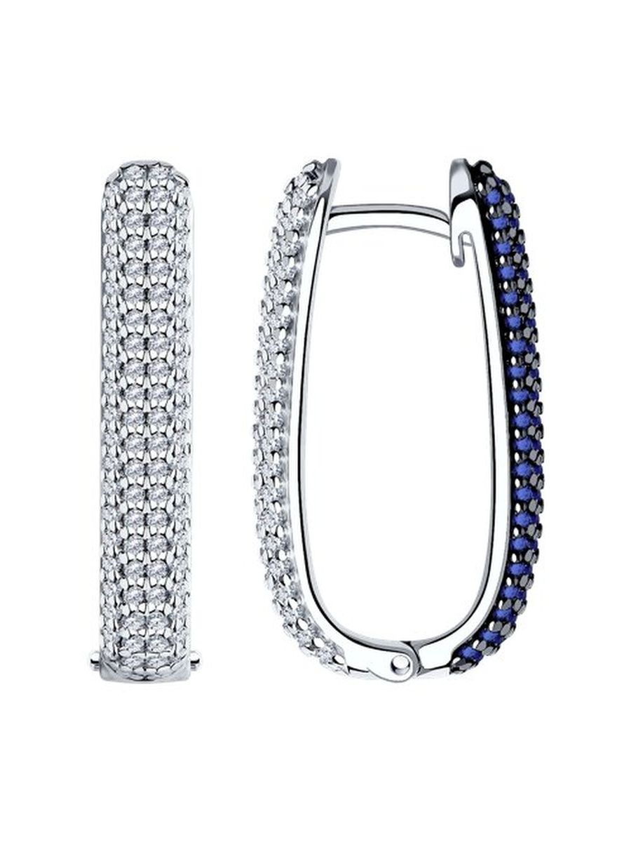 

Серьги из серебра TEO MAORI 894-120-01900-1, фианит, 894-120-01900-1