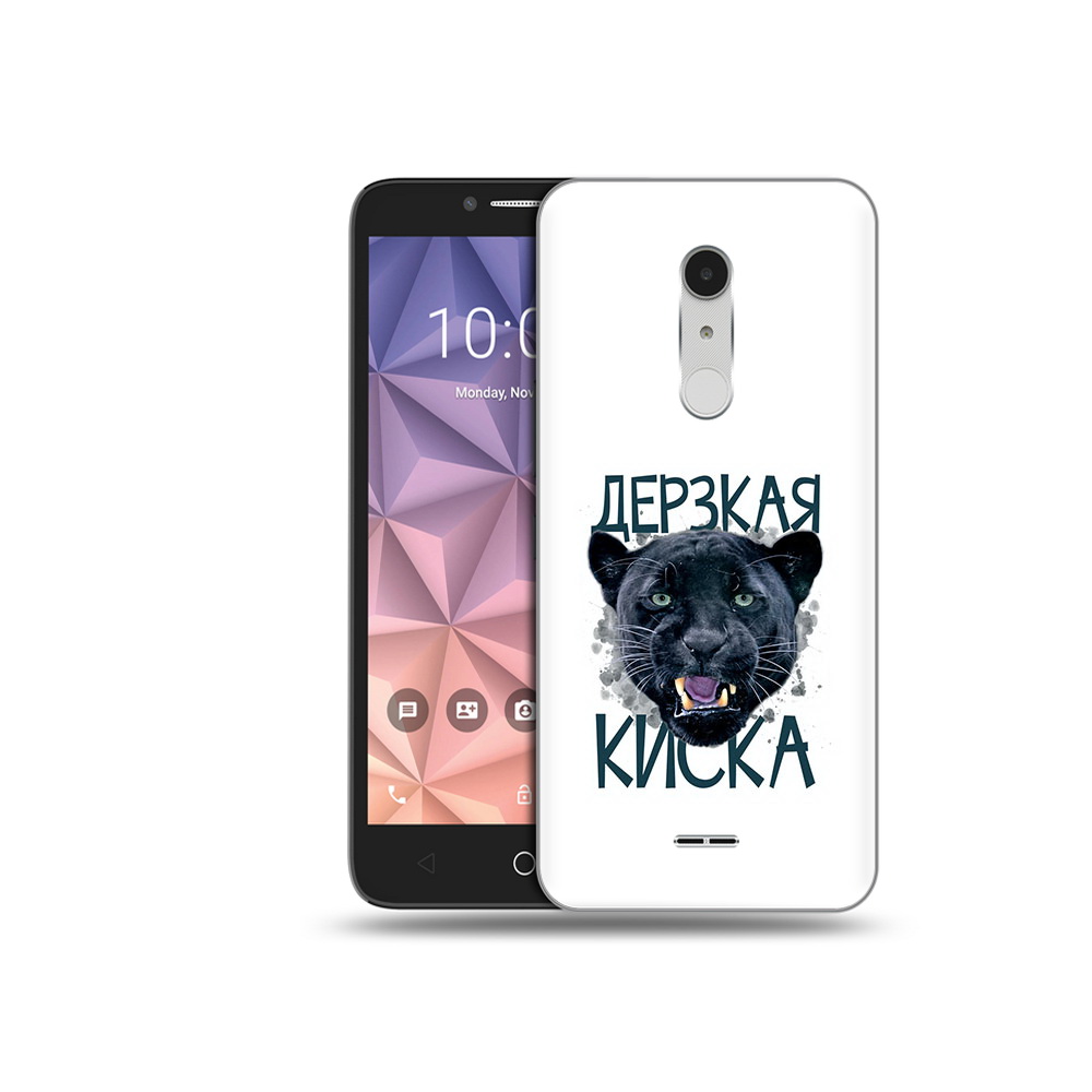 

Чехол MyPads Tocco для Alcatel A3 XL дерзкая киска, Прозрачный, Tocco