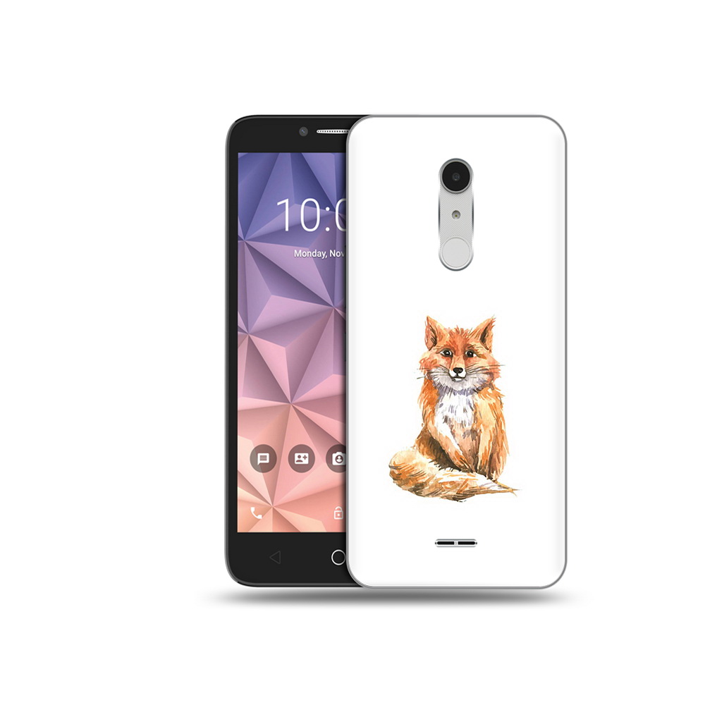 

Чехол MyPads Tocco для Alcatel A3 XL детская лиса, Прозрачный, Tocco