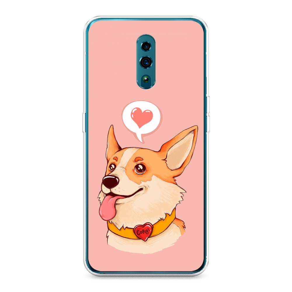 

Чехол для Oppo Reno "Корги язык", Розовый;коричневый, 250750-1