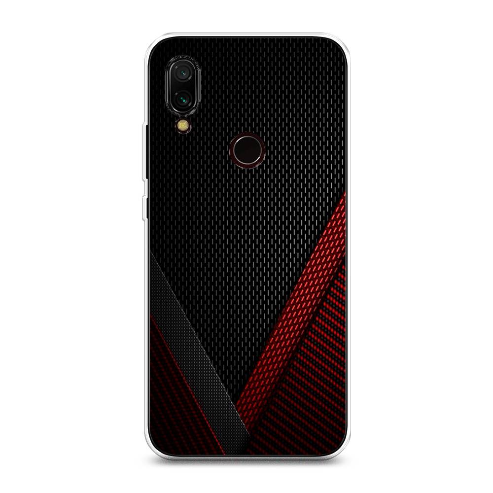 

Чехол Awog на Xiaomi Redmi 7 "Красный карбон", Разноцветный, 35050-3