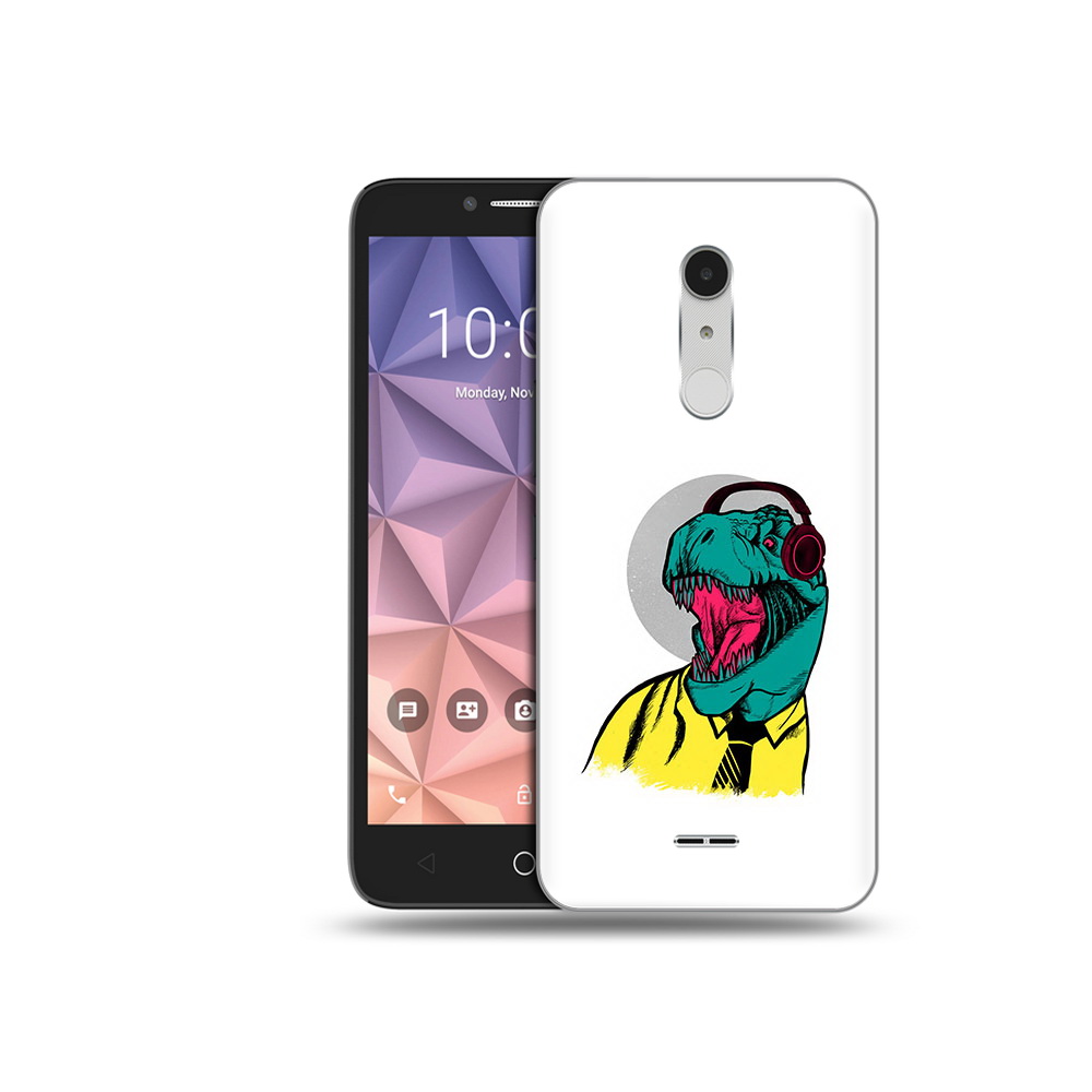 

Чехол MyPads Tocco для Alcatel A3 XL дино, Прозрачный, Tocco