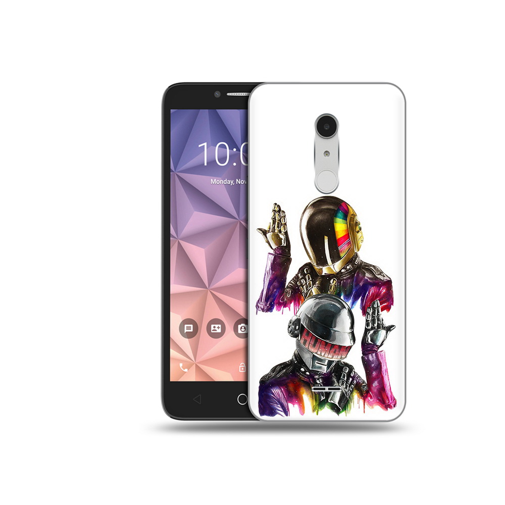 

Чехол MyPads Tocco для Alcatel A3 XL диско космонавты, Прозрачный, Tocco