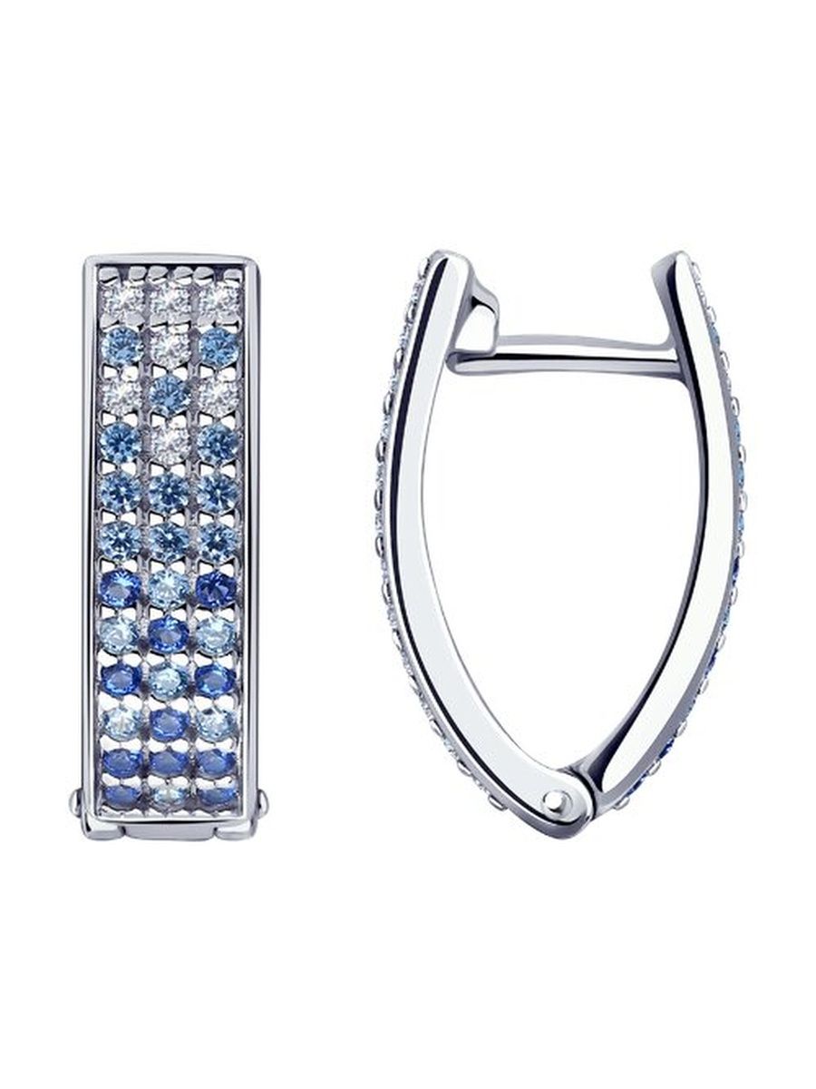

Серьги из серебра TEO MAORI 894024018, фианит, 894024018
