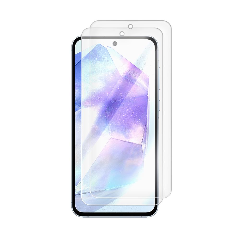 

Комплект из 2-х защитных гибридных стекол Krutoff для Samsung Galaxy A55 5G (A556)