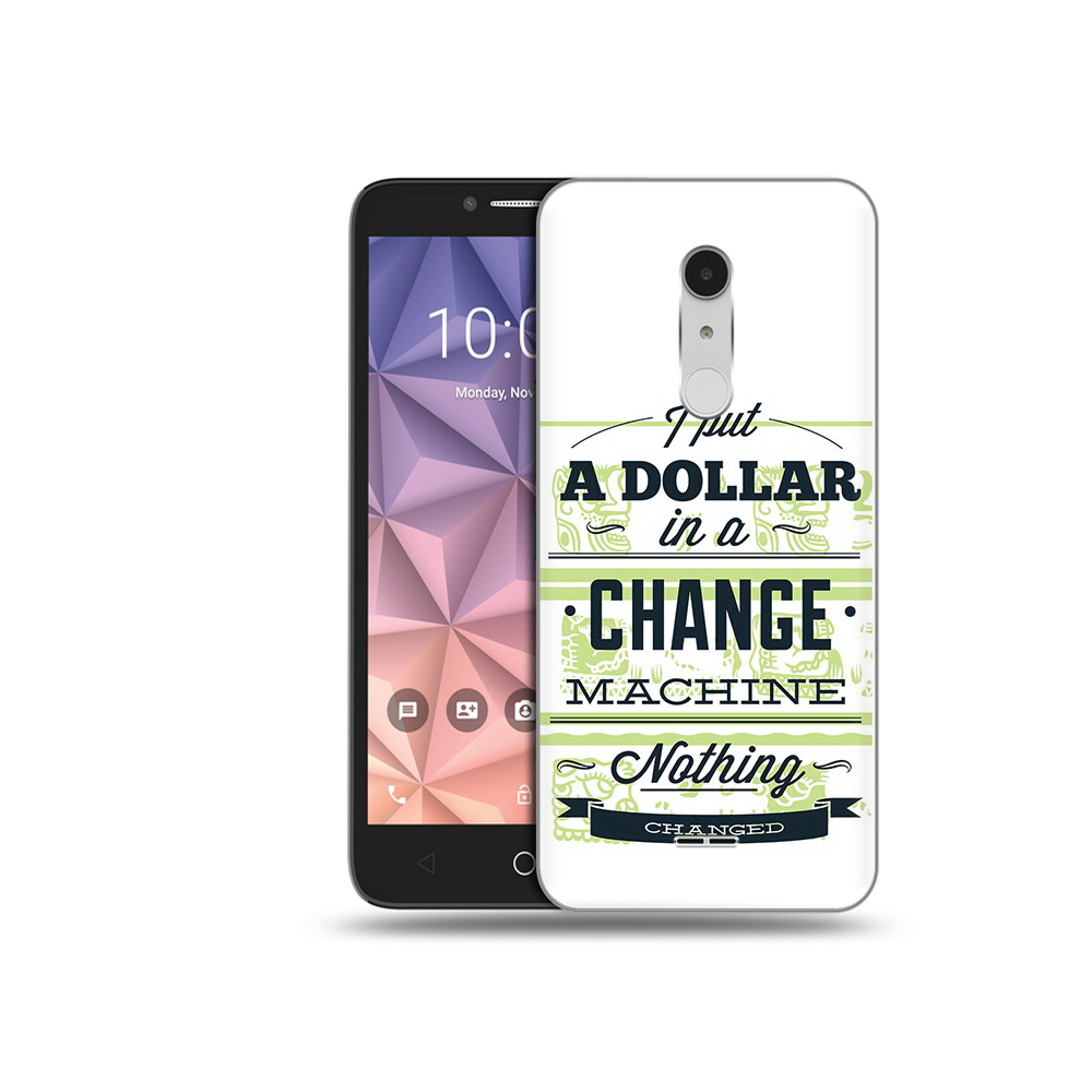 

Чехол MyPads Tocco для Alcatel A3 XL доллар надпись, Прозрачный, Tocco