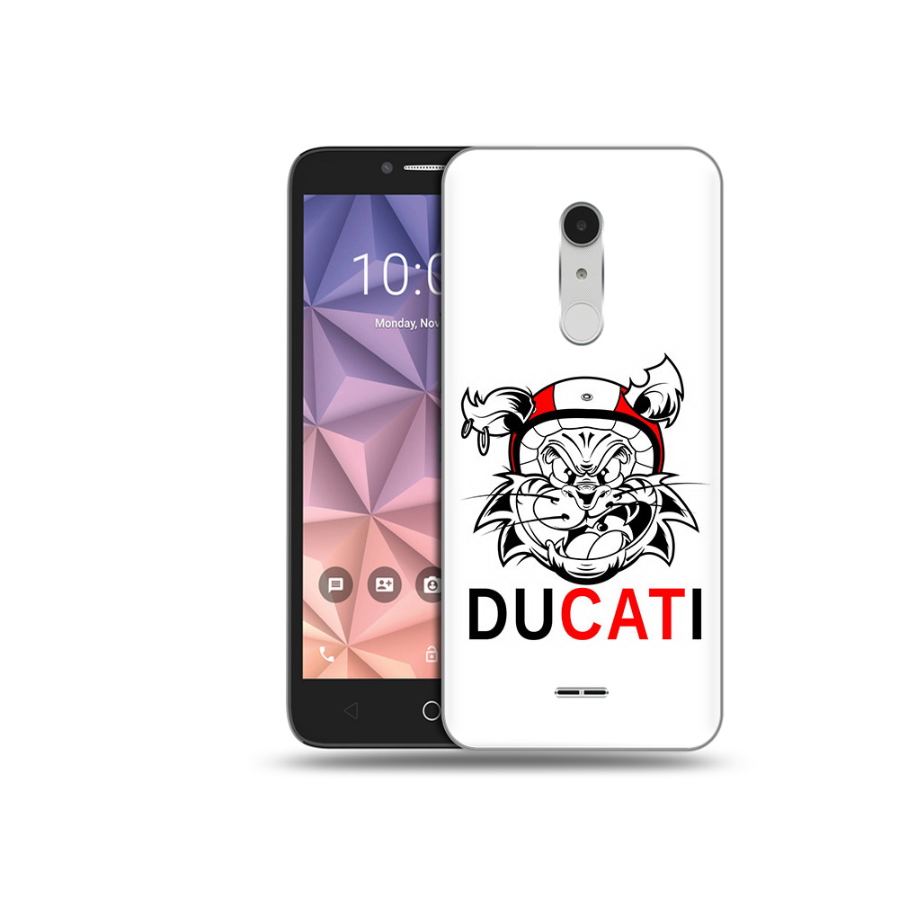 

Чехол MyPads Tocco для Alcatel A3 XL дукати, Прозрачный, Tocco