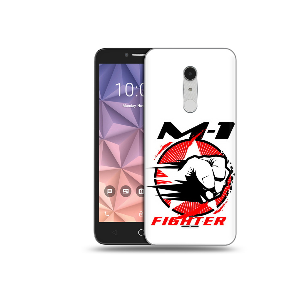 

Чехол MyPads Tocco для Alcatel A3 XL единоборства М-1, Прозрачный, Tocco