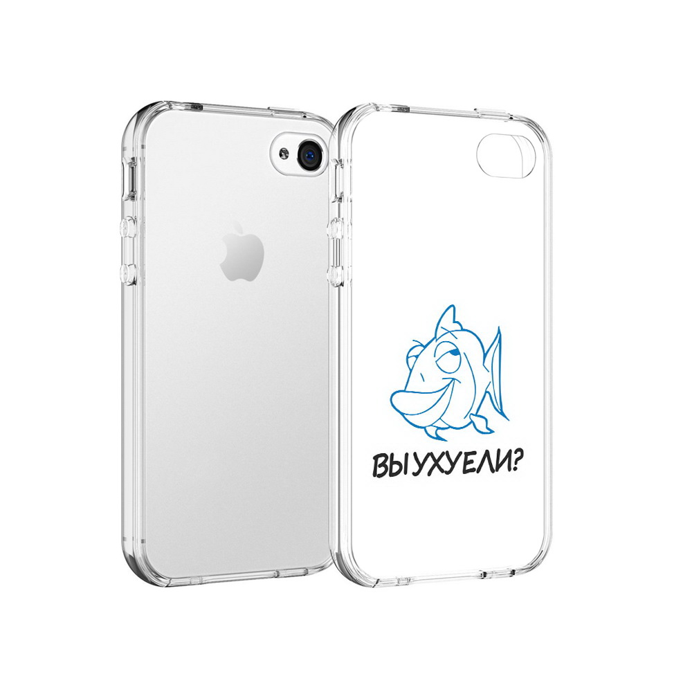

Чехол MyPads Tocco для Apple iPhone 4 вы ухуели, Прозрачный, Tocco