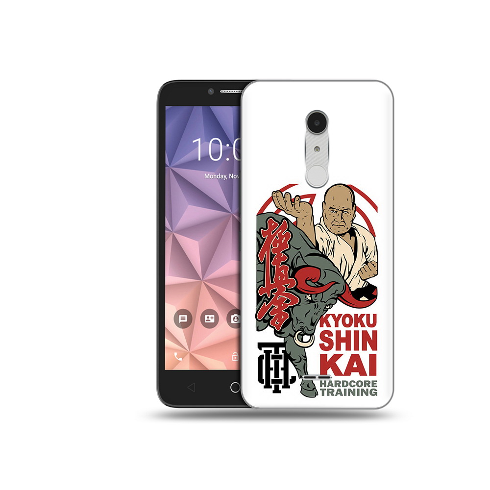 

Чехол MyPads Tocco для Alcatel A3 XL единоборства рисунок, Прозрачный, Tocco