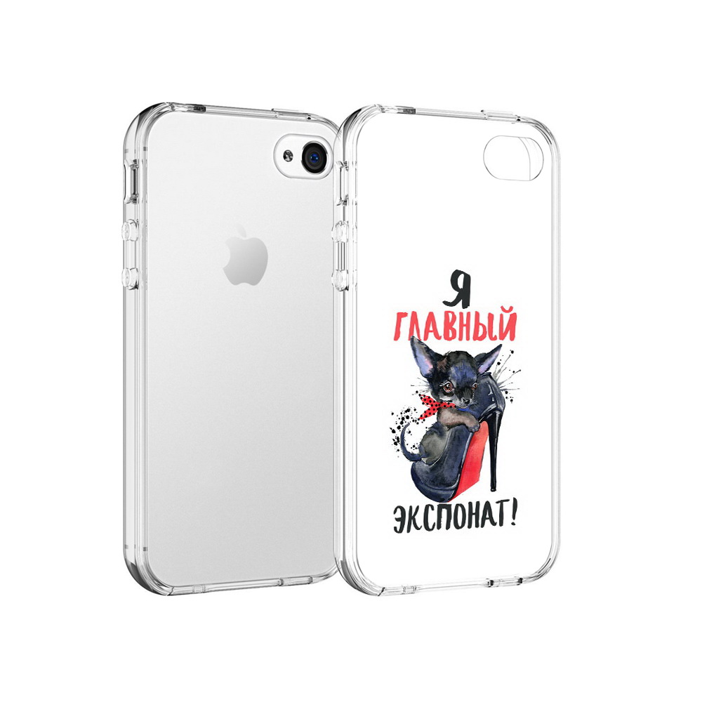 

Чехол MyPads Tocco для Apple iPhone 4 главный экспонат, Прозрачный, Tocco