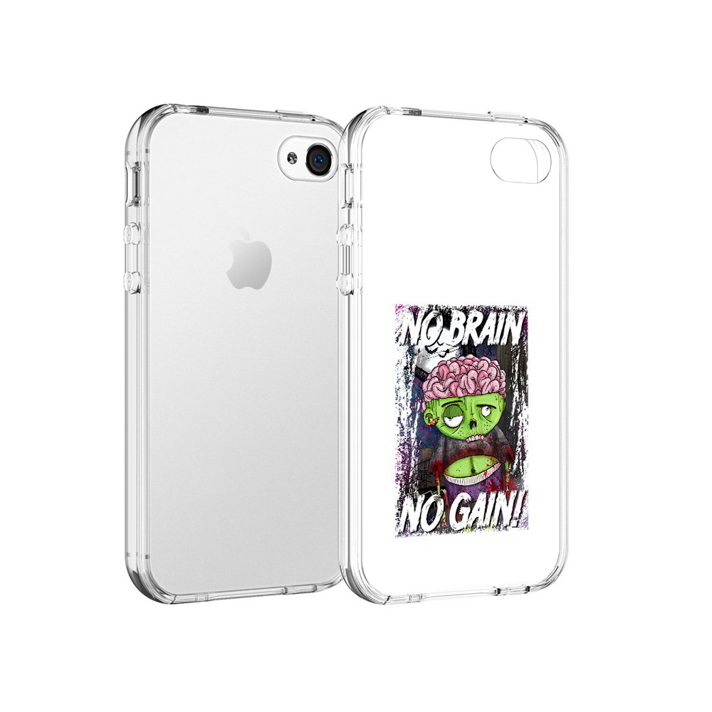 

Чехол MyPads Tocco для Apple iPhone 4 глупый зомби, Прозрачный, Tocco