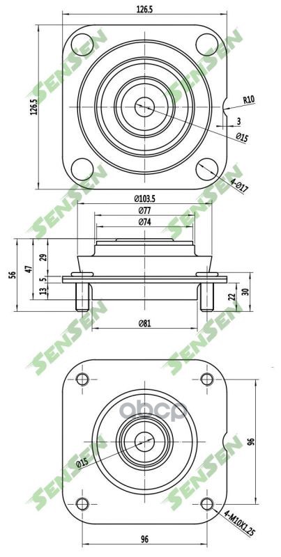 

Опора Переднего Амортизатора Верхняя Kia Shuma Ii Fb 1.6 01-04/1.8 03-04 Sensen M61078 Sen