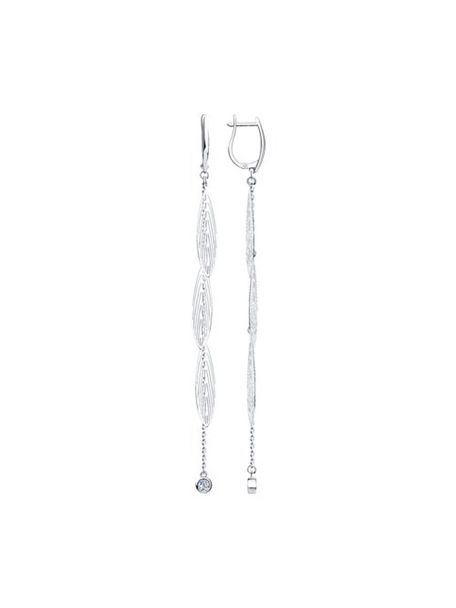 

Серьги из серебра TEO MAORI 894-121-00751-1, фианит, 894-121-00751-1