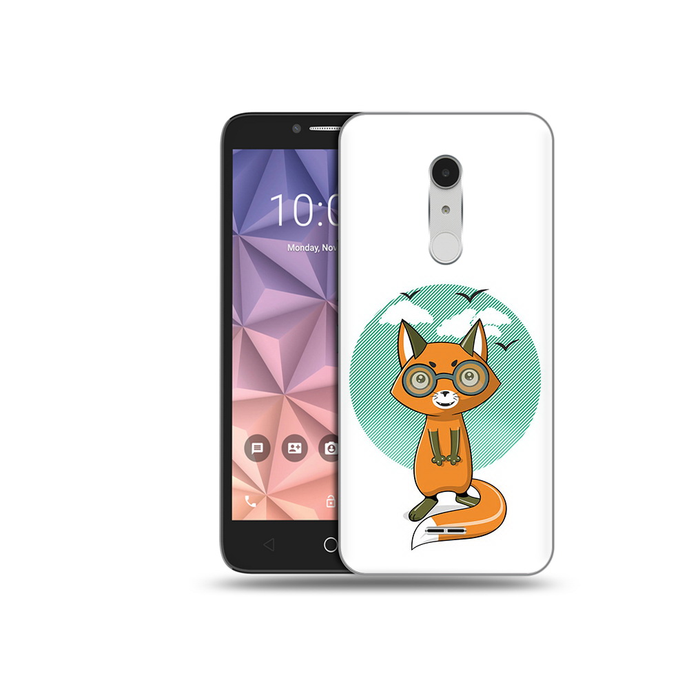 

Чехол MyPads Tocco для Alcatel A3 XL задумчивая лиса, Прозрачный, Tocco