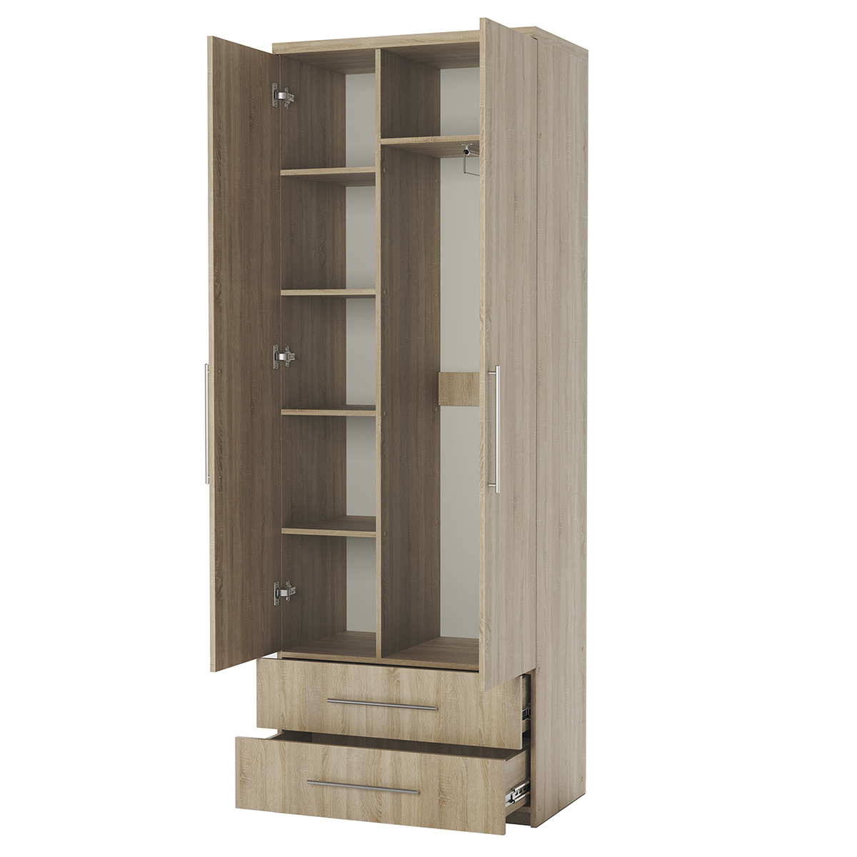 Шкаф комбинированный с ящиками Шарм-Дизайн Мелодия МКЯ-22 90х45 Дуб Сонома
