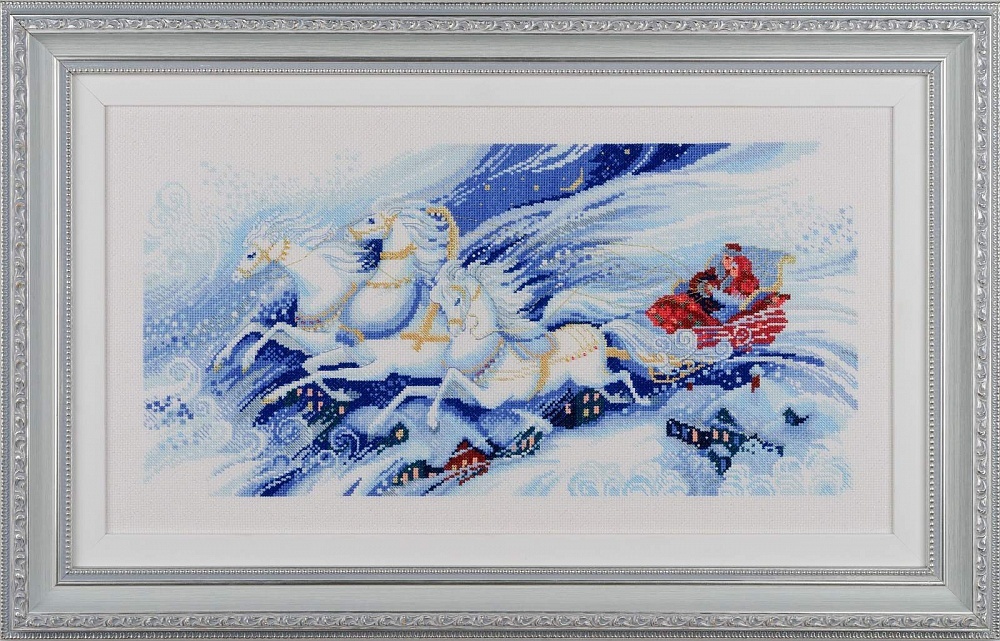 

RIOLIS Тройка мчится 55х30 см, "Тройка мчится", 55х30 см