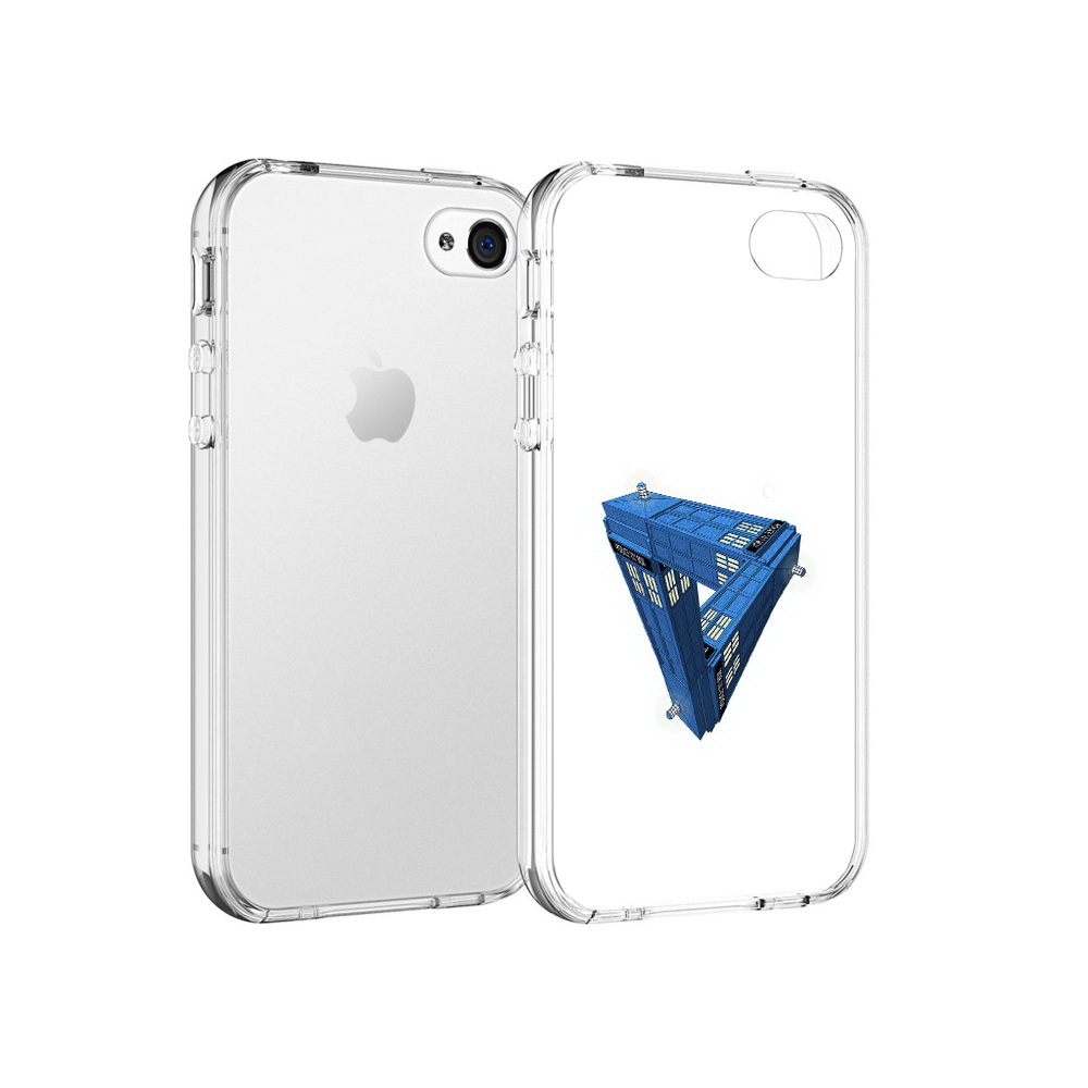 

Чехол MyPads Tocco для Apple iPhone 4 головолока абстракция, Прозрачный, Tocco