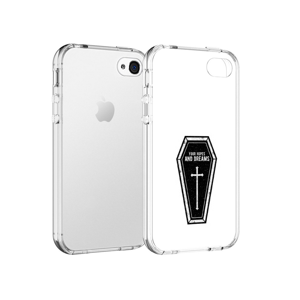 

Чехол MyPads Tocco для Apple iPhone 4 гроб с мечтами, Прозрачный, Tocco