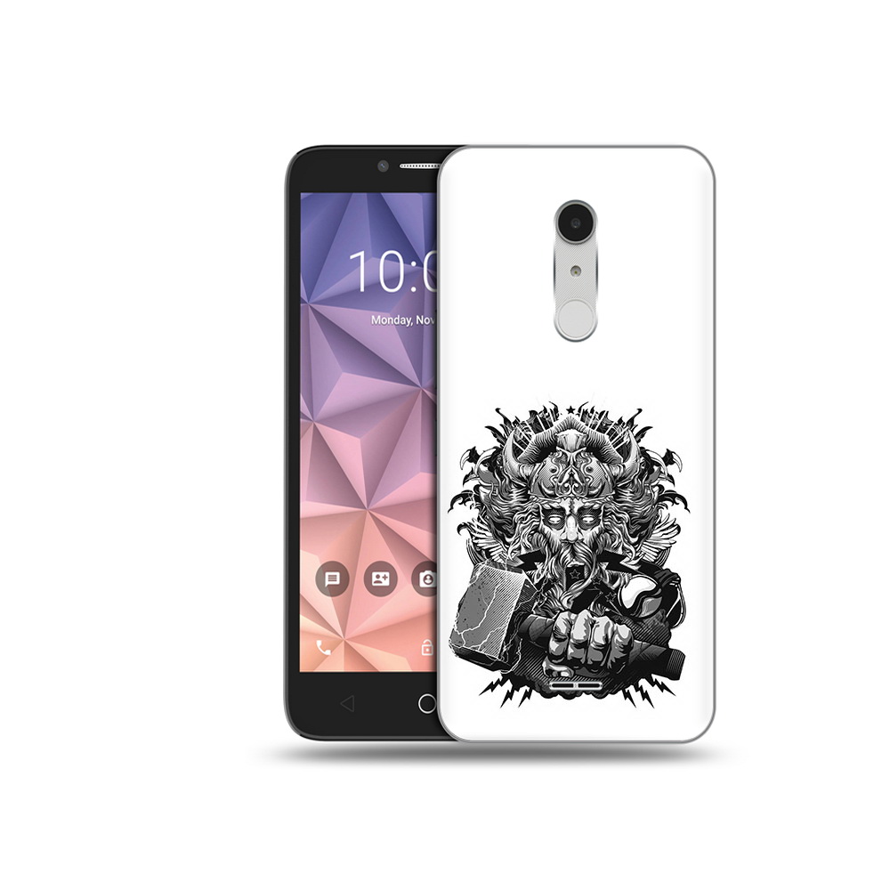 

Чехол MyPads Tocco для Alcatel A3 XL злой тор, Прозрачный, Tocco
