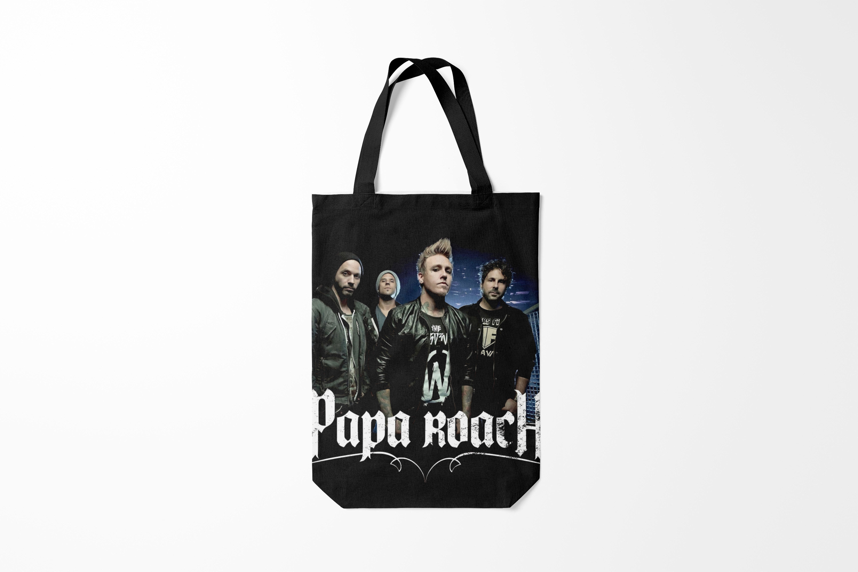 

Сумка шoппер унисекс Burnettie Papa Roach band, черный, Papa Roach band