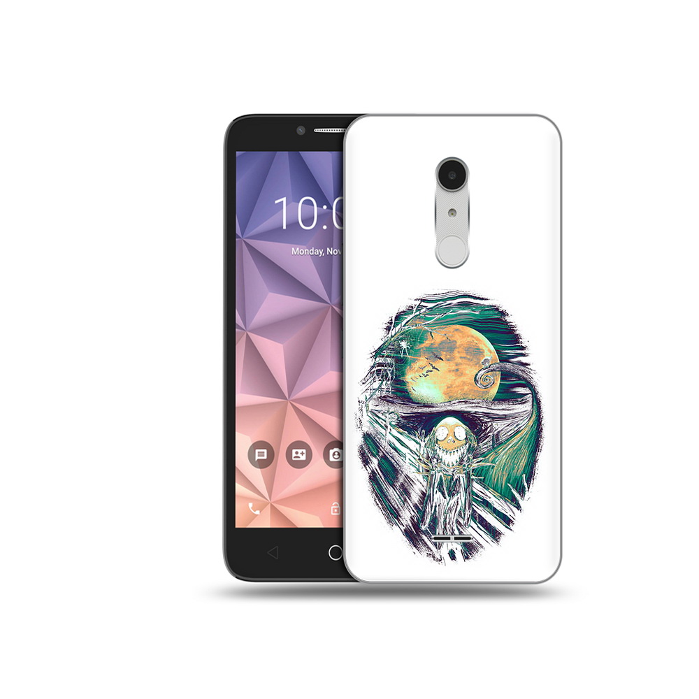 

Чехол MyPads Tocco для Alcatel A3 XL зубастое существо абстракция, Прозрачный, Tocco