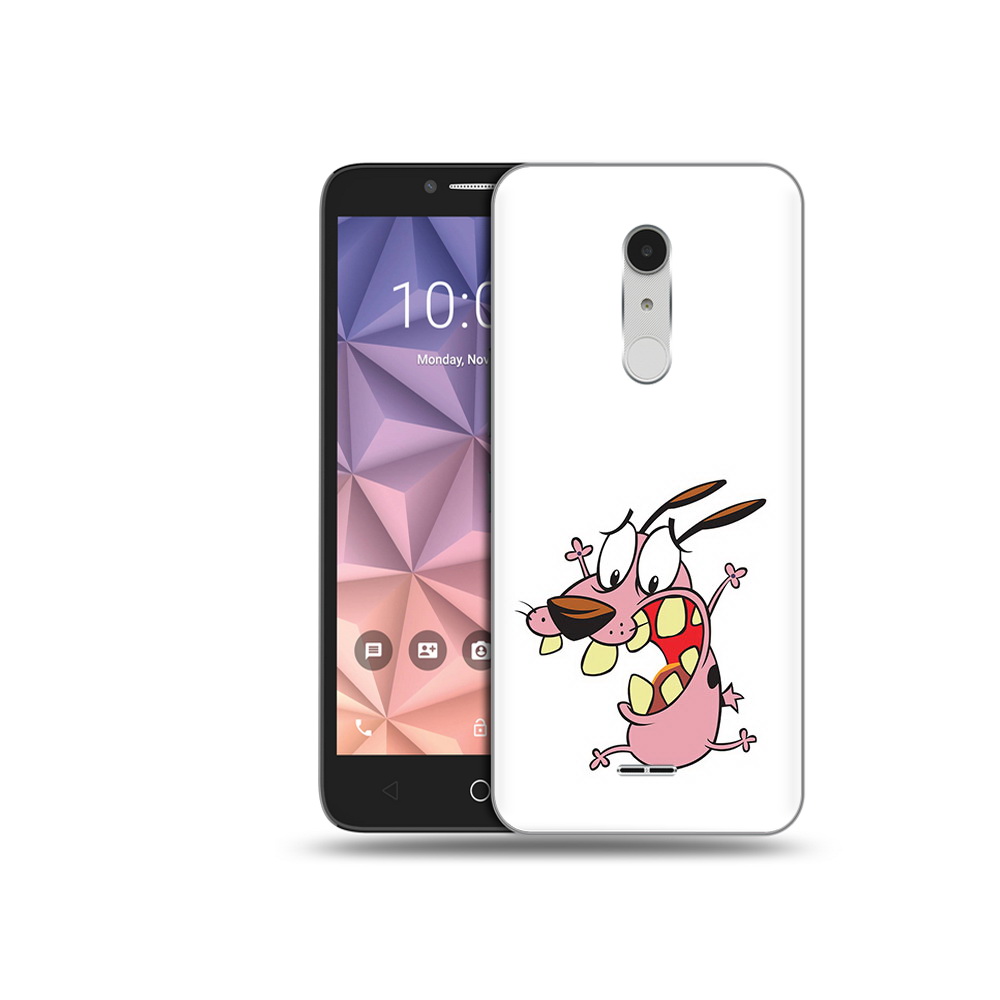 

Чехол MyPads Tocco для Alcatel A3 XL зубастый бобик, Прозрачный, Tocco