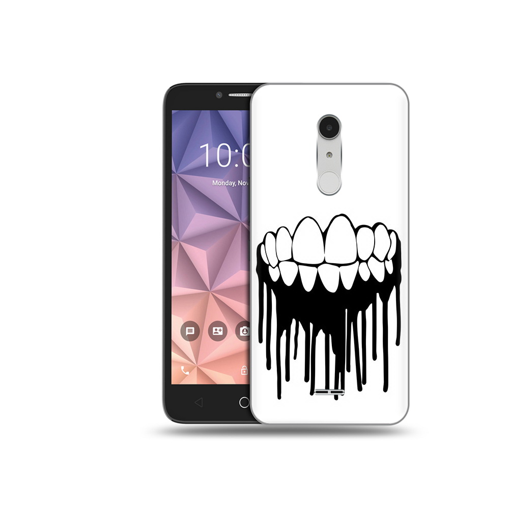 

Чехол MyPads Tocco для Alcatel A3 XL зубы, Прозрачный, Tocco