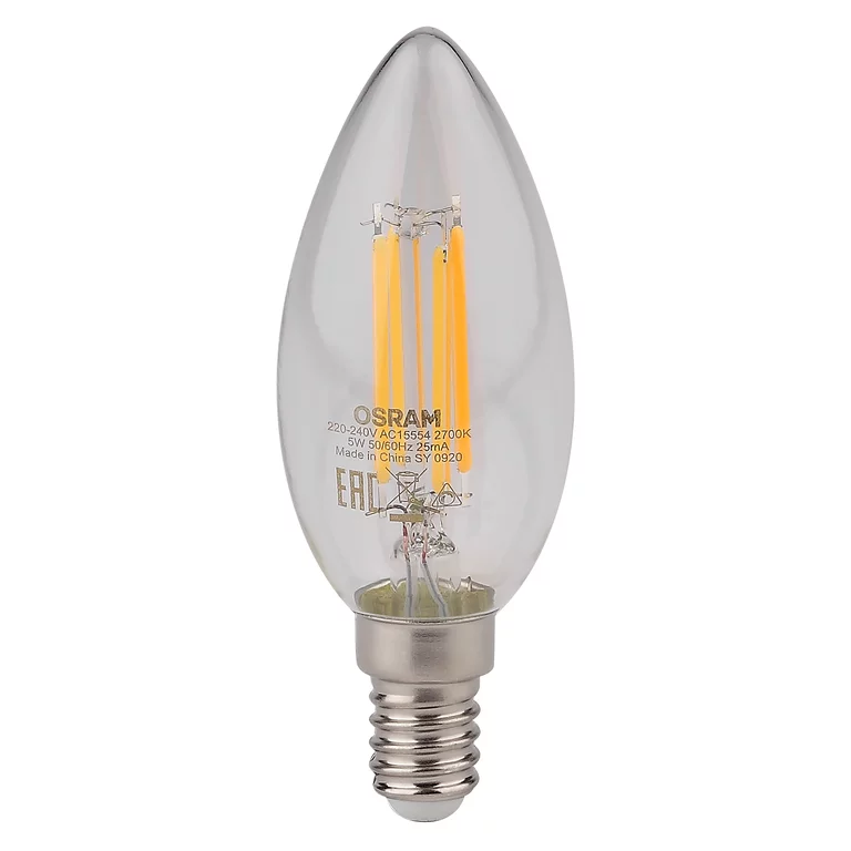 

Лампочки OSRAM ST CLAS B 60 5 W/2700 K E14