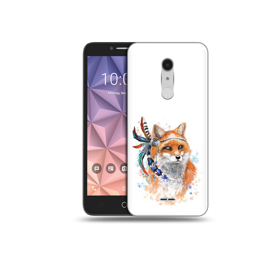 

Чехол MyPads Tocco для Alcatel A3 XL инду лиса, Прозрачный, Tocco