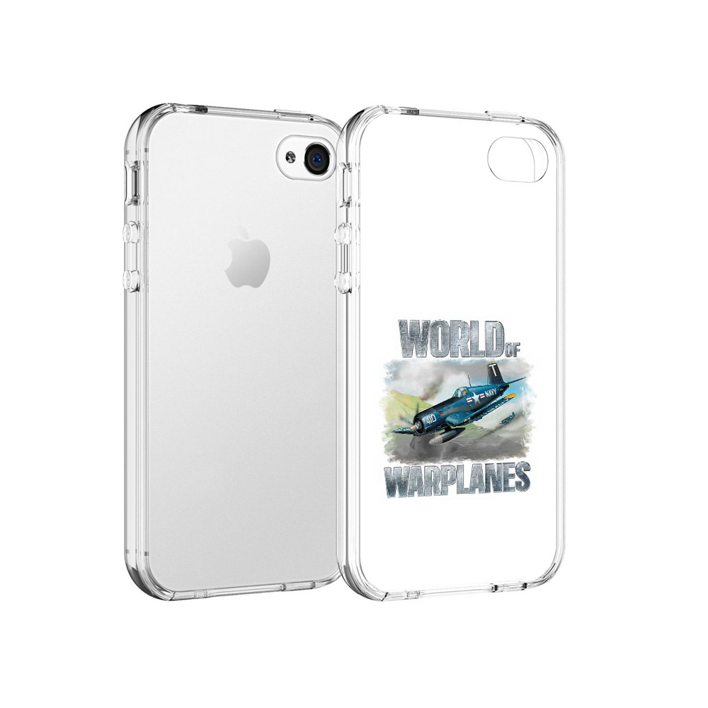 

Чехол MyPads Tocco для Apple iPhone 4 Боевой самолет, Прозрачный, Tocco
