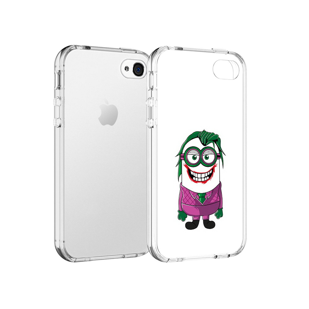 

Чехол MyPads Tocco для Apple iPhone 4 джокер миньон, Прозрачный, Tocco