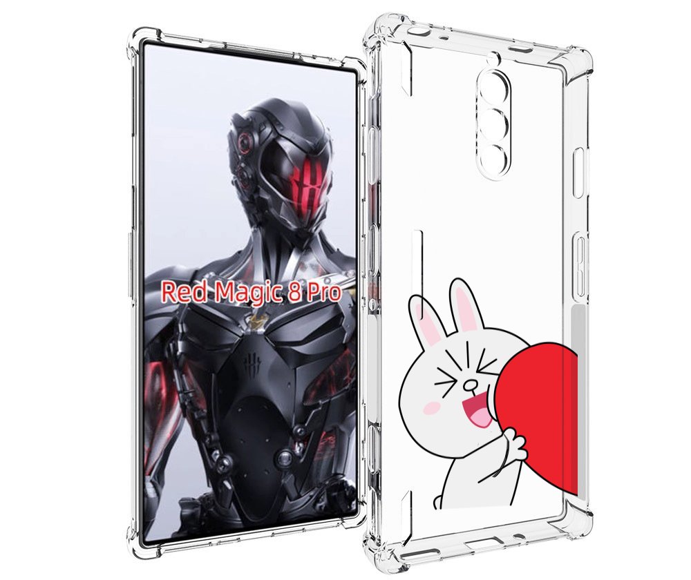 

Чехол MyPads зайчик-с-полуседрцем для ZTE Nubia Red Magic 8 Pro / Red Magic 8 Pro Plus, Tocco