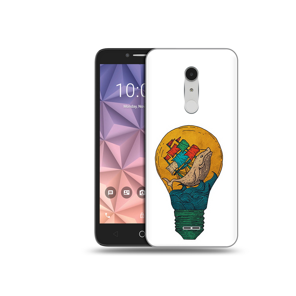 Чехол MyPads Tocco для Alcatel A3 XL кит в лампочке с парусами