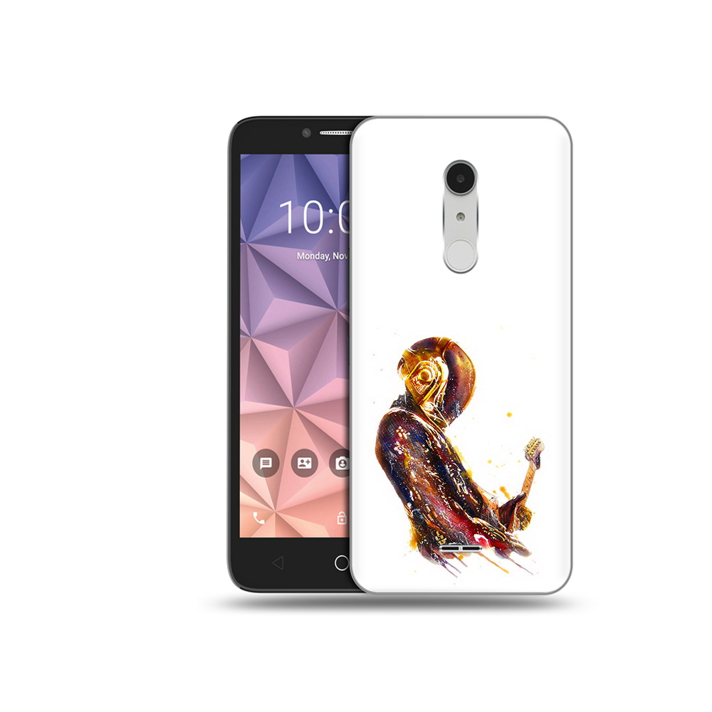 

Чехол MyPads Tocco для Alcatel A3 XL космо-музыкант, Прозрачный, Tocco