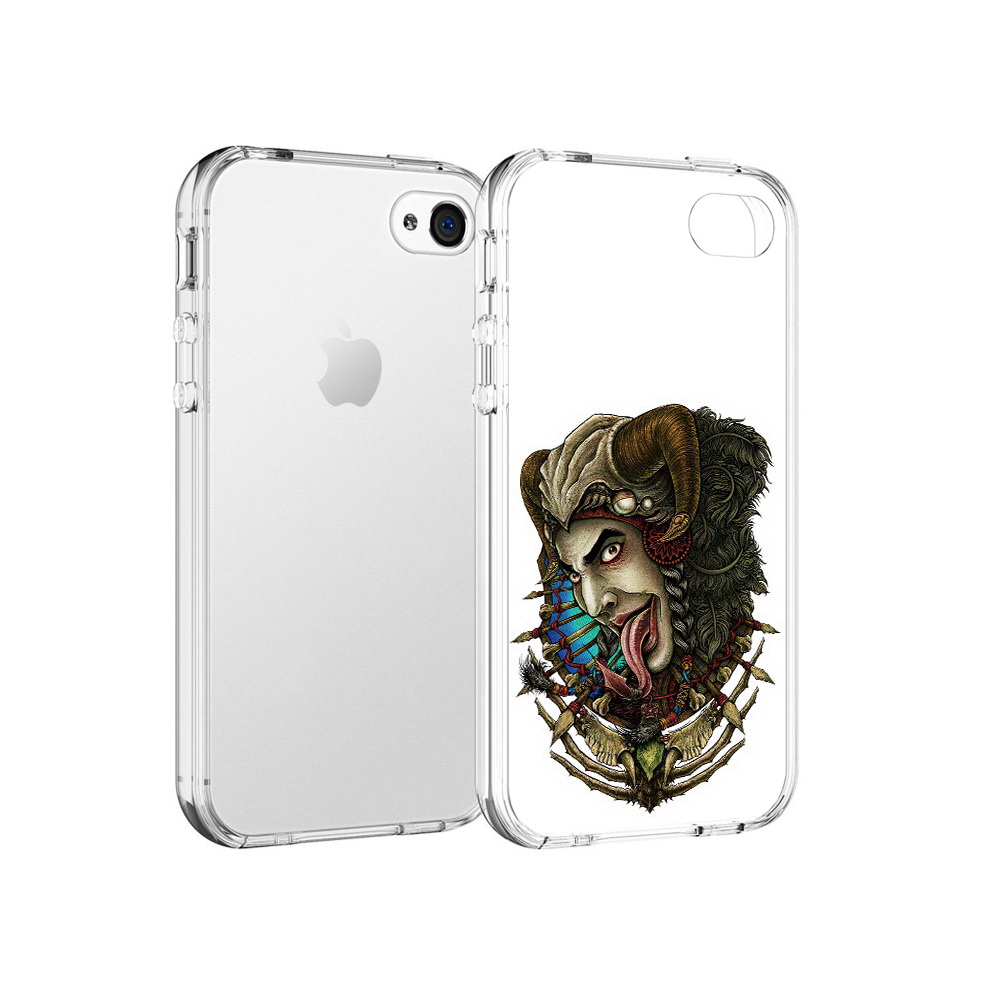 

Чехол MyPads Tocco для Apple iPhone 4 длинный язык, Прозрачный, Tocco