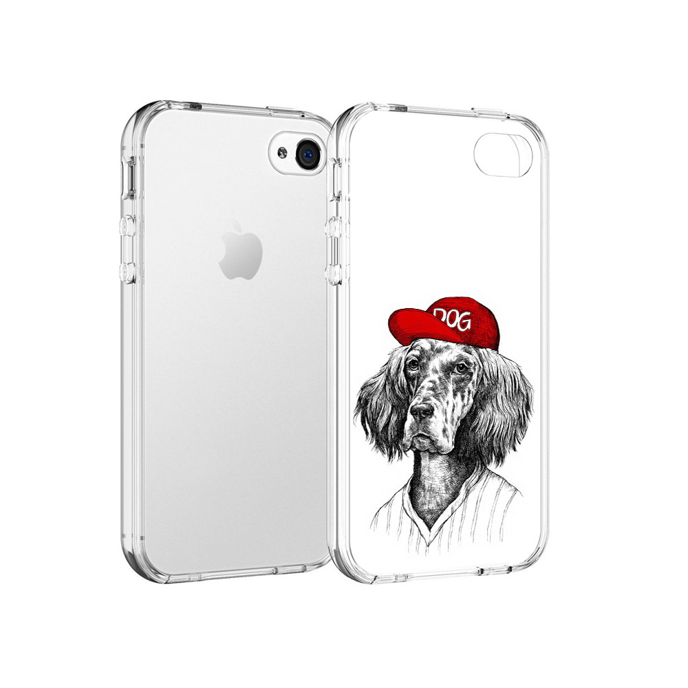 

Чехол MyPads Tocco для Apple iPhone 4 дог, Прозрачный, Tocco